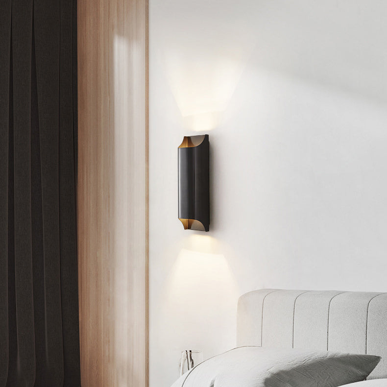 Rectangular Copper Hallway 2-Light Wall Lamp