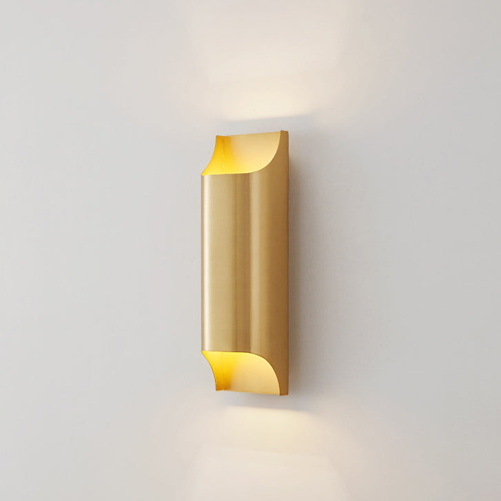 Rectangular Copper Hallway 2-Light Wall Lamp