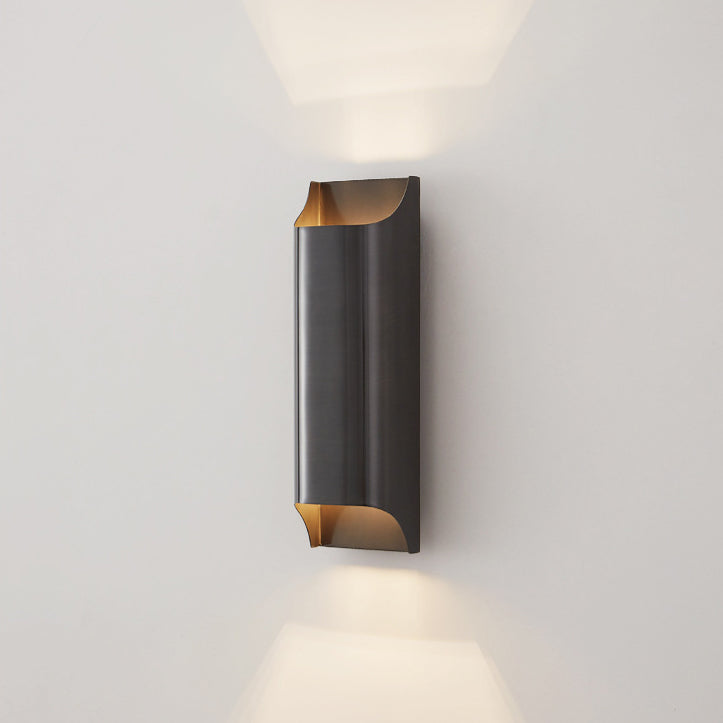 Rectangular Copper Hallway 2-Light Wall Lamp