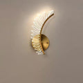 Coconut Leaf Curved Iron Wall Lamp