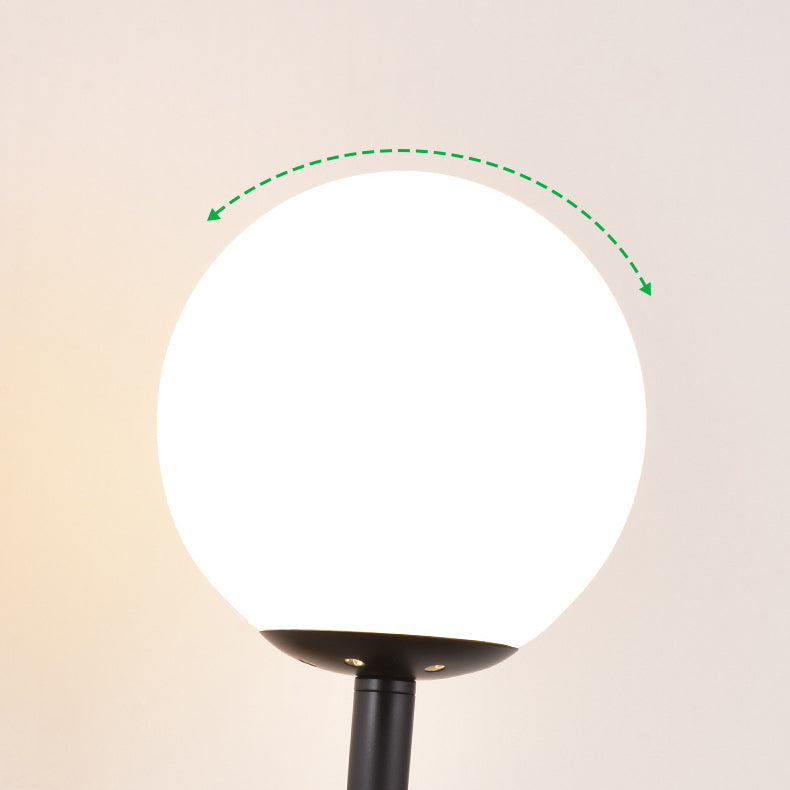 Globe Iron Glass Bedroom Wall Lamp