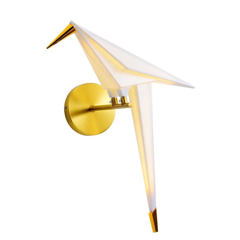 Bird Iron Acrylic Bedroom Wall Lamp