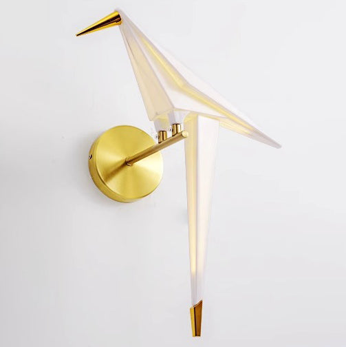 Bird Iron Acrylic Bedroom Wall Lamp