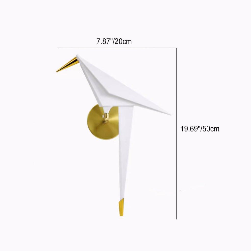 Bird Iron Acrylic Bedroom Wall Lamp
