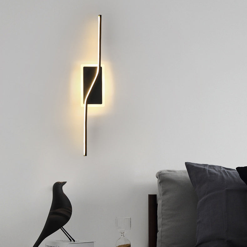 Long Strip Iron Silicone Wall Lamp