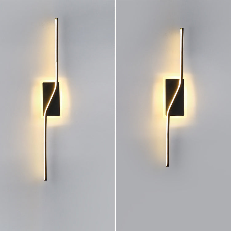Long Strip Iron Silicone Wall Lamp