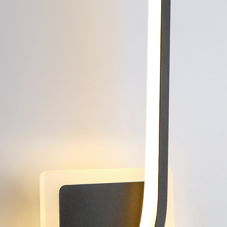 Long Strip Iron Silicone Wall Lamp