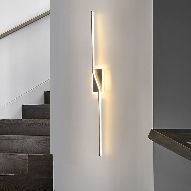 Long Strip Iron Silicone Wall Lamp