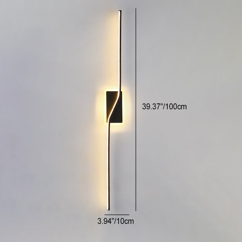 Long Strip Iron Silicone Wall Lamp