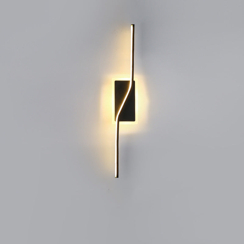 Long Strip Iron Silicone Wall Lamp