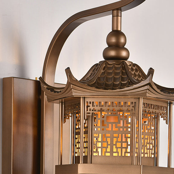 Tower Rectangular Metal Patio Outdoor Light