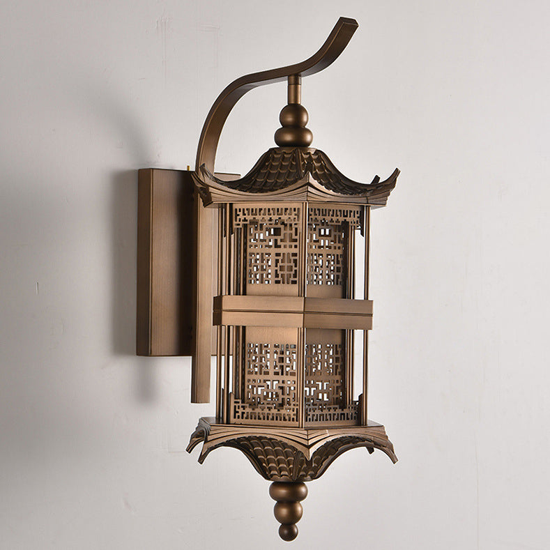 Tower Rectangular Metal Patio Outdoor Light