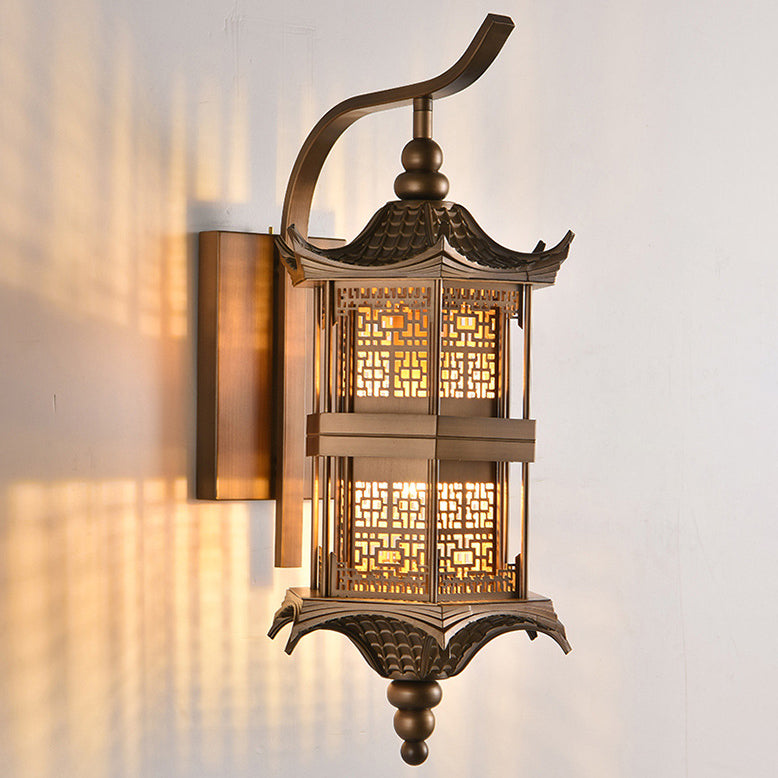 Tower Rectangular Metal Patio Outdoor Light