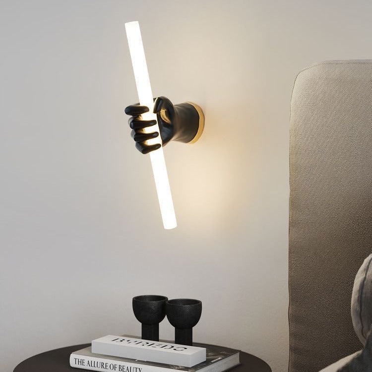 Palm Resin Acrylic Bedroom Wall Lamp