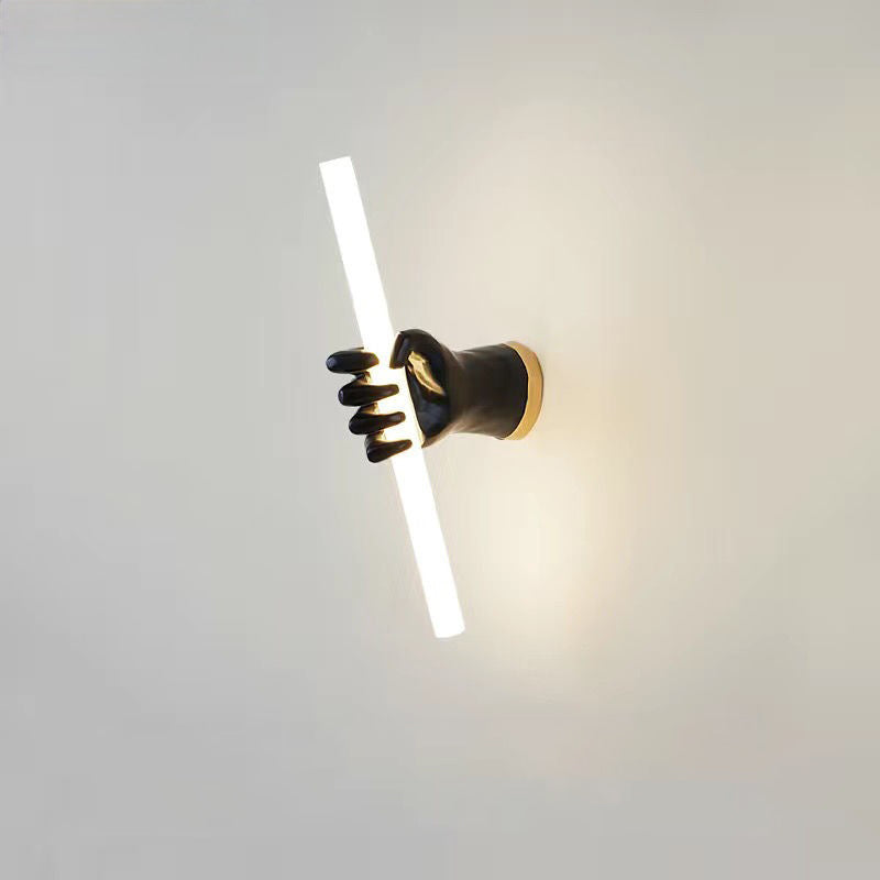 Palm Resin Acrylic Bedroom Wall Lamp