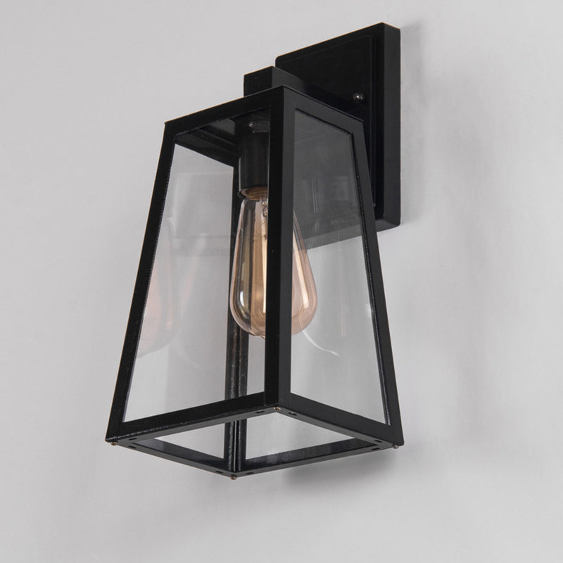 Trapezoid Aluminum Glass Patio Outdoor Light
