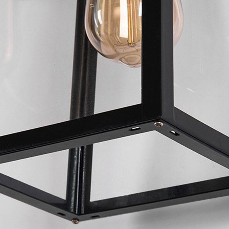 Trapezoid Aluminum Glass Patio Outdoor Light