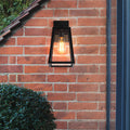 Trapezoid Aluminum Glass Patio Outdoor Light
