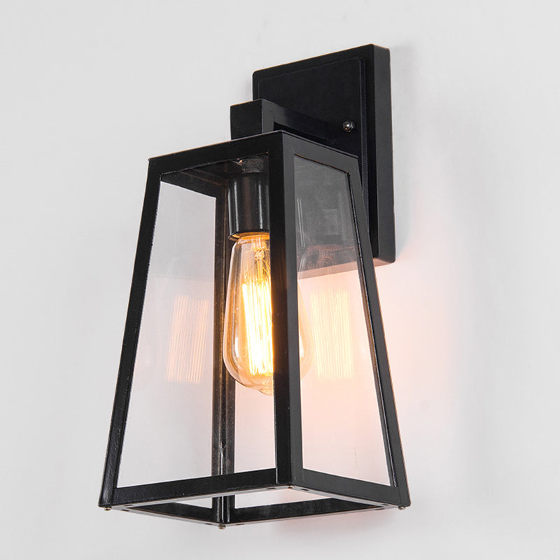 Trapezoid Aluminum Glass Patio Outdoor Light
