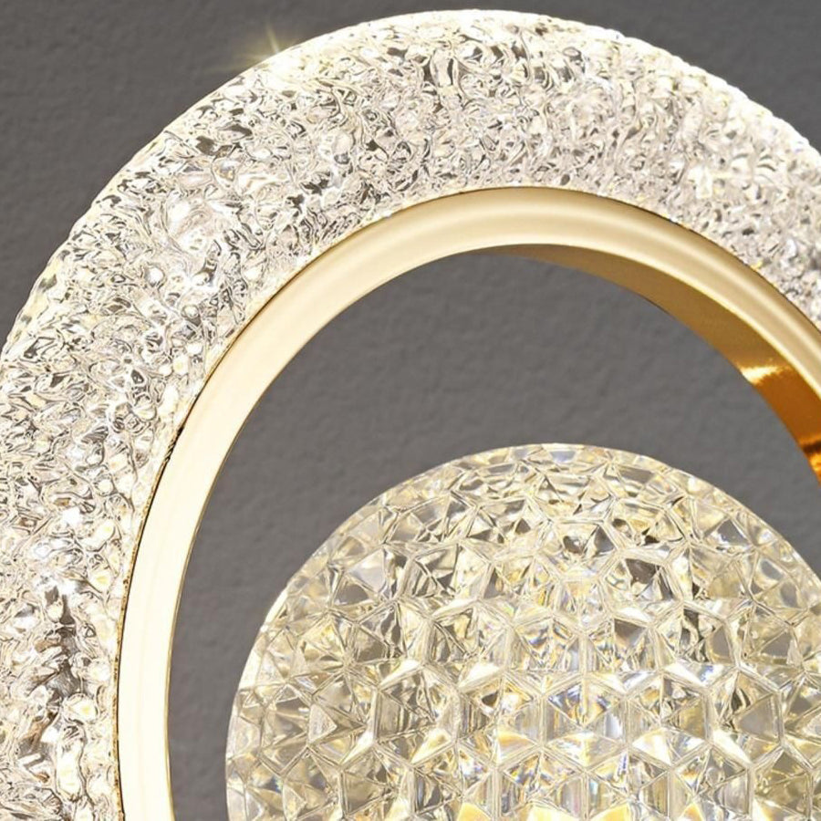 Circle Metal Acrylic Bedroom Wall Lamp