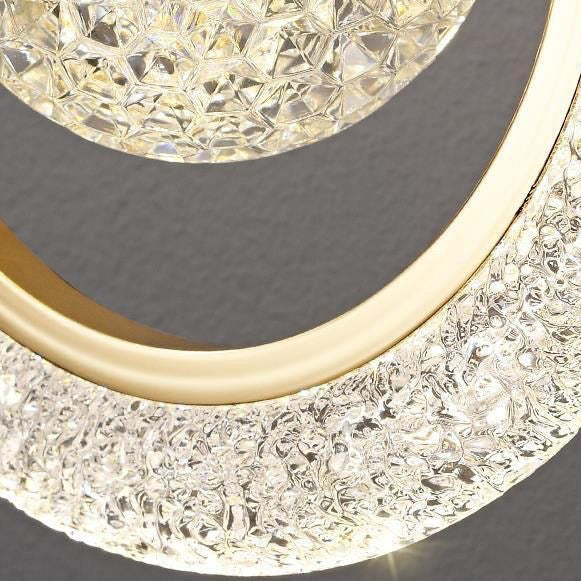Circle Metal Acrylic Bedroom Wall Lamp