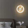 Circle Metal Acrylic Bedroom Wall Lamp