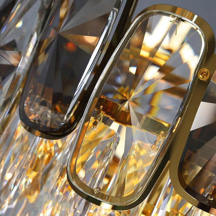 Water Drop Crystal Glass 3-Light Table Lamp