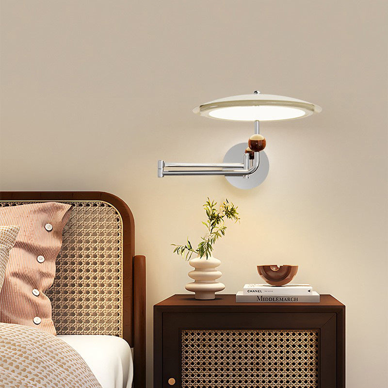 Flying Saucer Metal Acrylic Wall Lamp