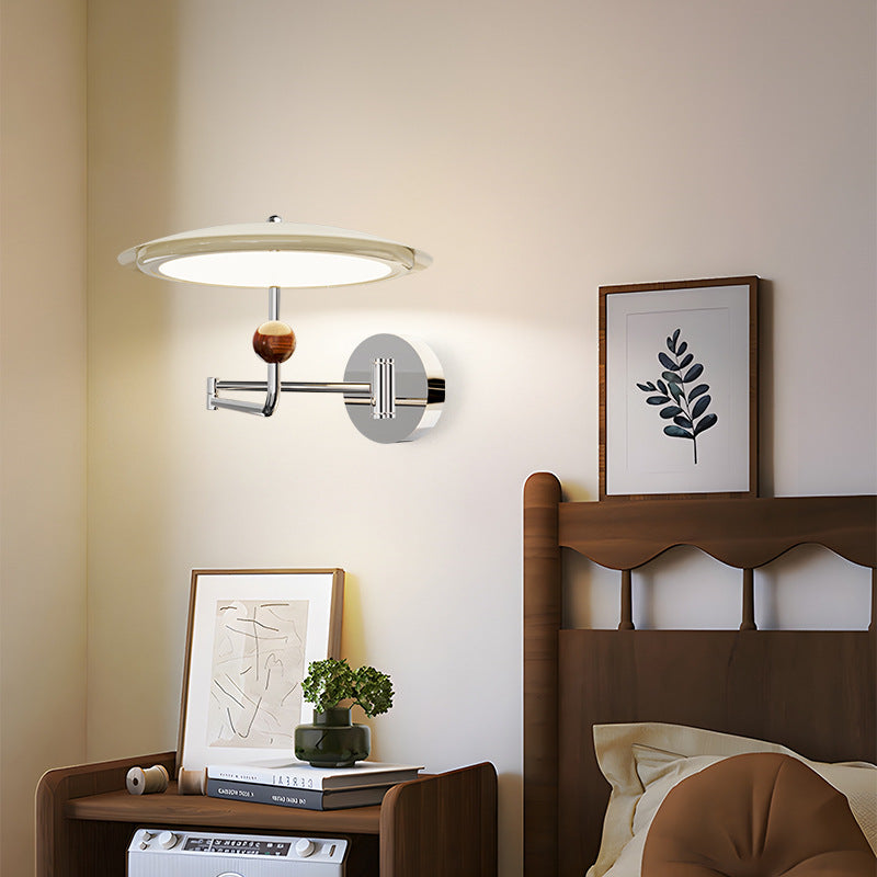 Flying Saucer Metal Acrylic Wall Lamp