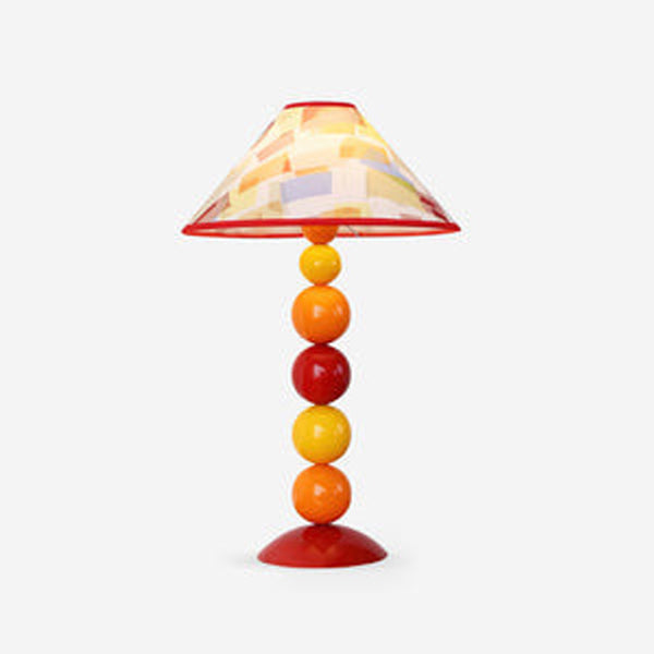 Frustum Cone Iron Fabric Table Lamp