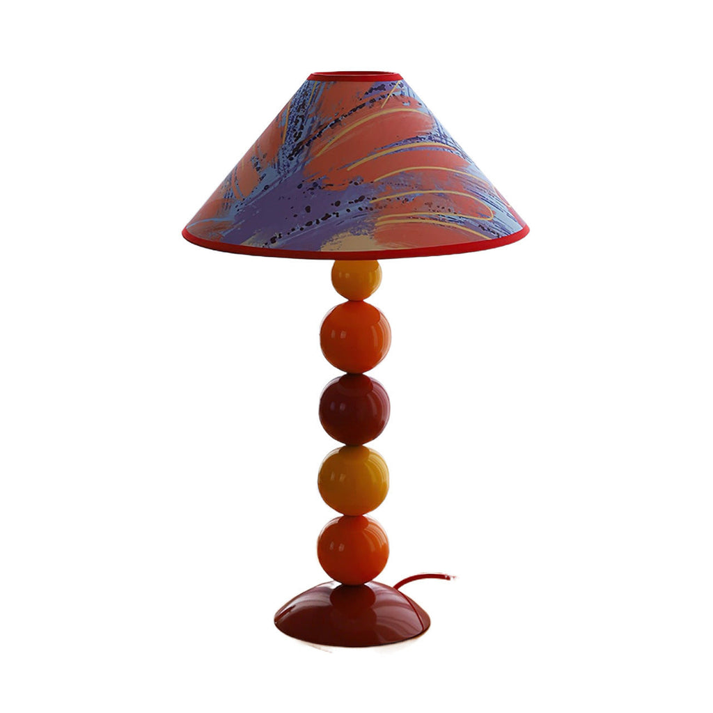 Frustum Cone Iron Fabric Table Lamp