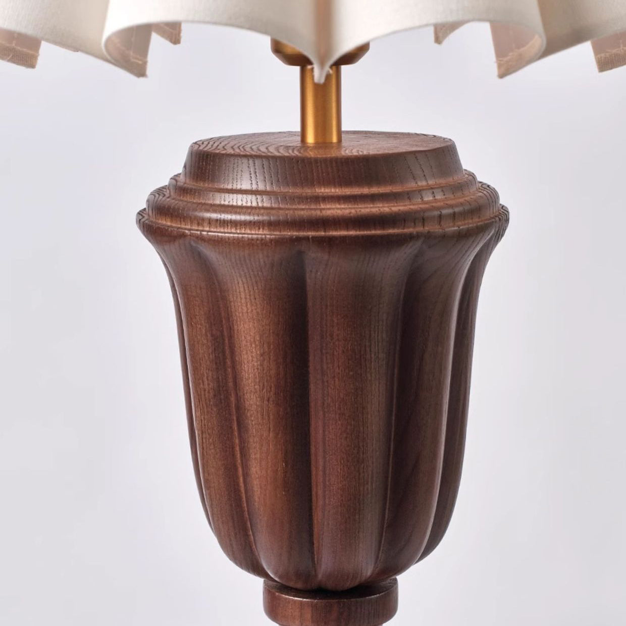 Tapered Cotton Linen Solid Table Lamp