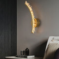 Curved Design Crystal Stainless Wall Lamp