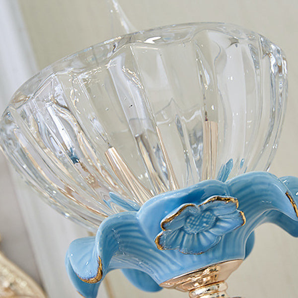 Bowl Crystal Ceramic Zinc Wall Lamp
