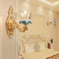 Bowl Crystal Ceramic Zinc Wall Lamp