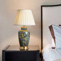 Elegant Porcelain Pleated Classic Table Lamp