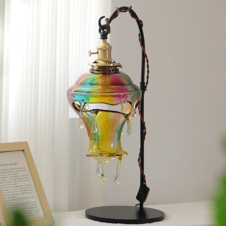 Water Drop Resin Copper Table Lamp