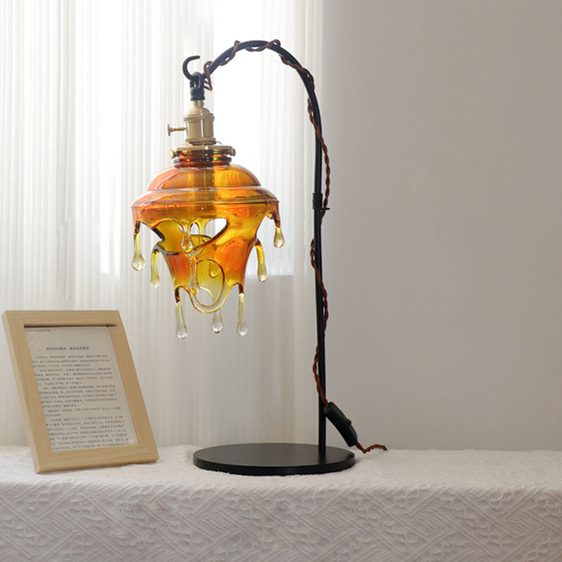 Water Drop Resin Copper Table Lamp