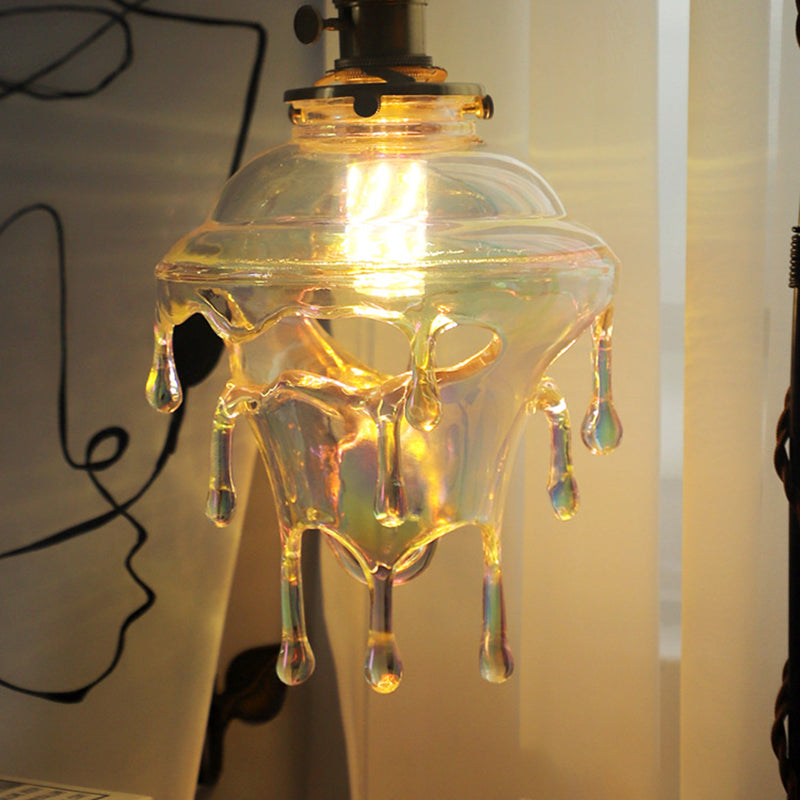 Water Drop Resin Copper Table Lamp