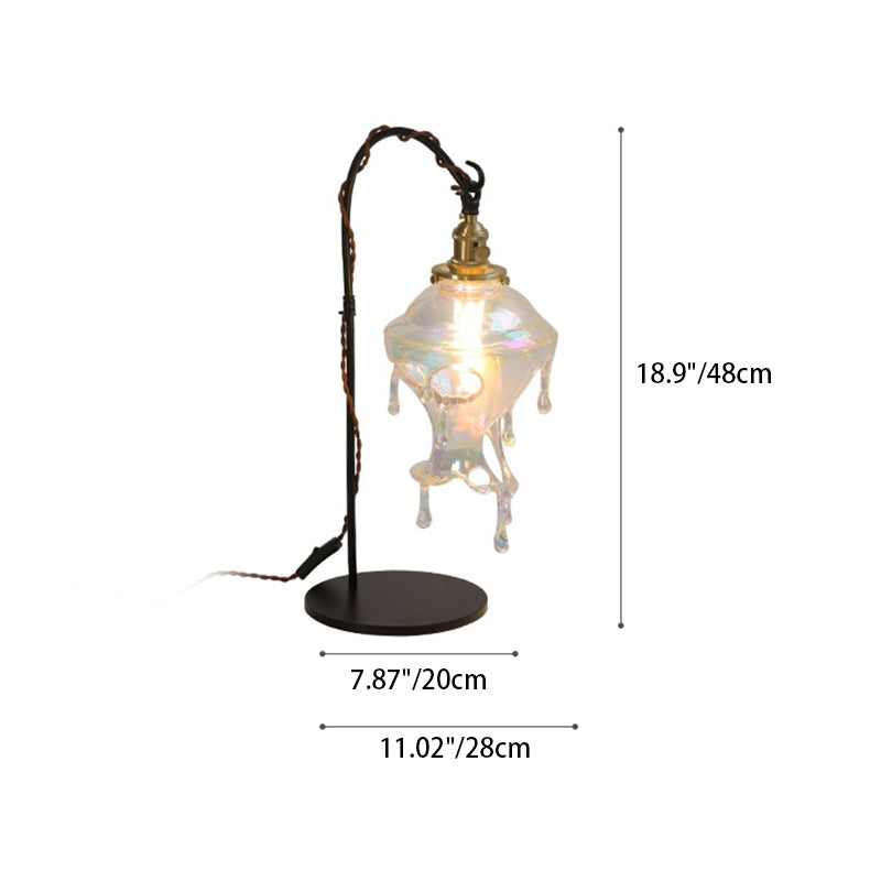 Water Drop Resin Copper Table Lamp