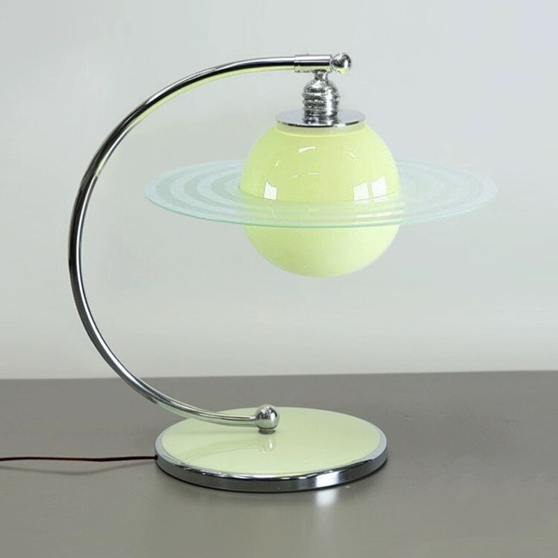 Globe Metal Glass Bedroom Table Lamp