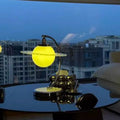Globe Metal Glass Bedroom Table Lamp