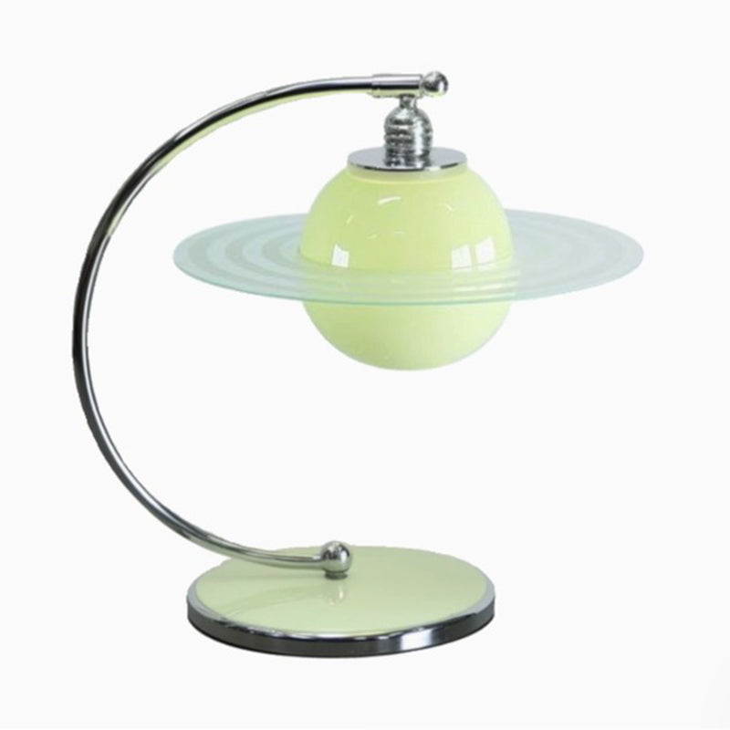 Globe Metal Glass Bedroom Table Lamp