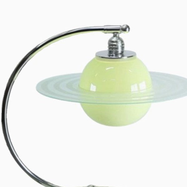 Globe Metal Glass Bedroom Table Lamp