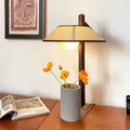 Frustum Cone Ash Wood Table Lamp