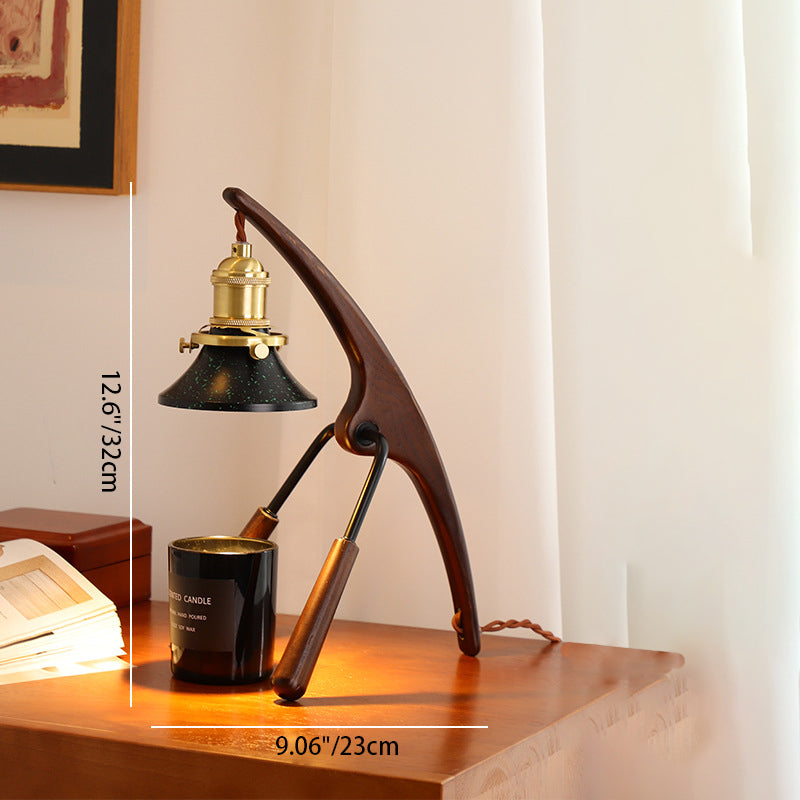 Cone Ash Metal Melting Table Lamp