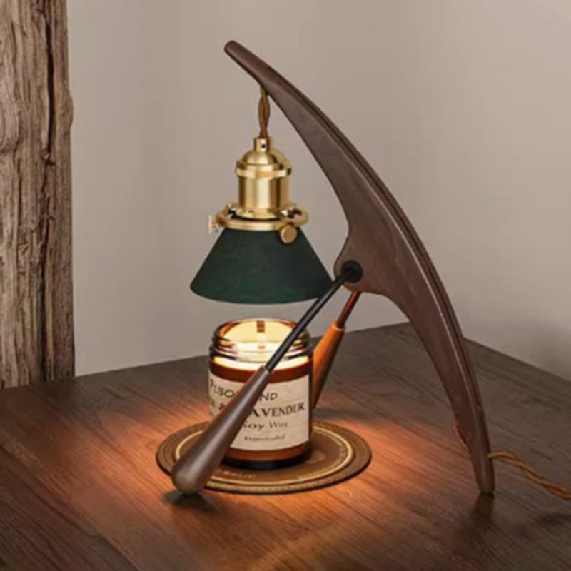 Cone Ash Metal Melting Table Lamp