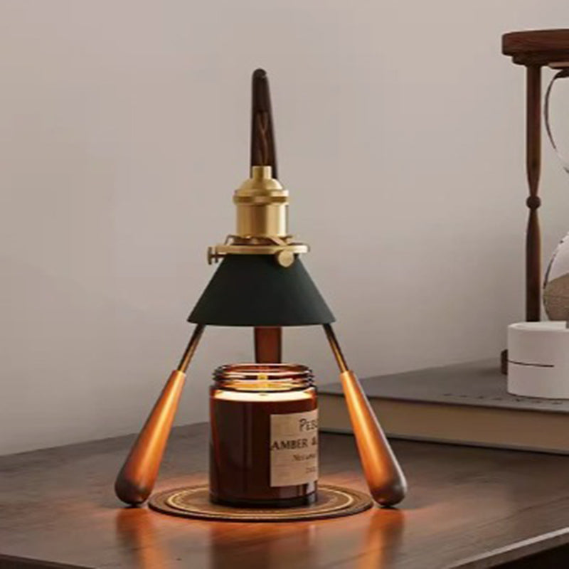 Cone Ash Metal Melting Table Lamp