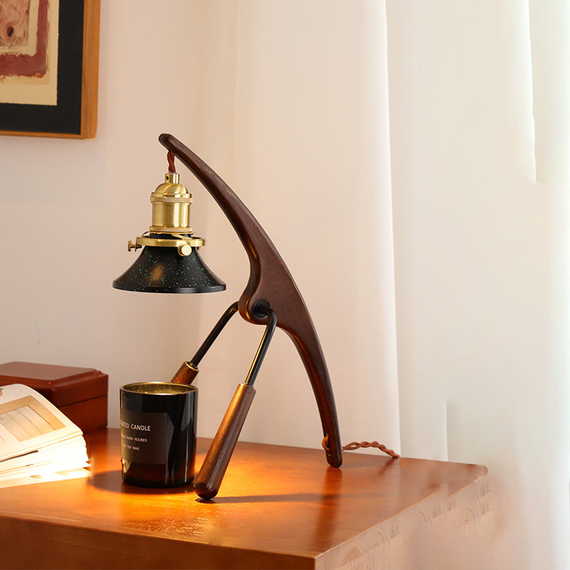 Cone Ash Metal Melting Table Lamp
