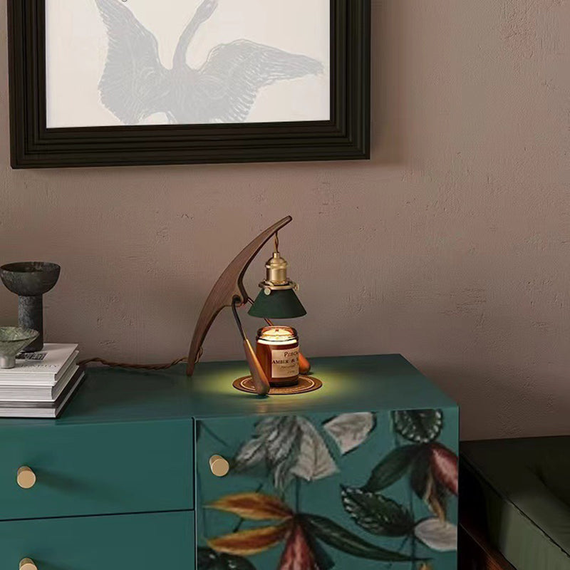 Cone Ash Metal Melting Table Lamp